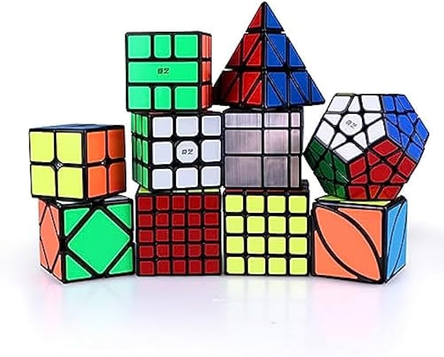 Amazon | 8点セットルービックスキューブパズル専門教育玩具簡単に回し