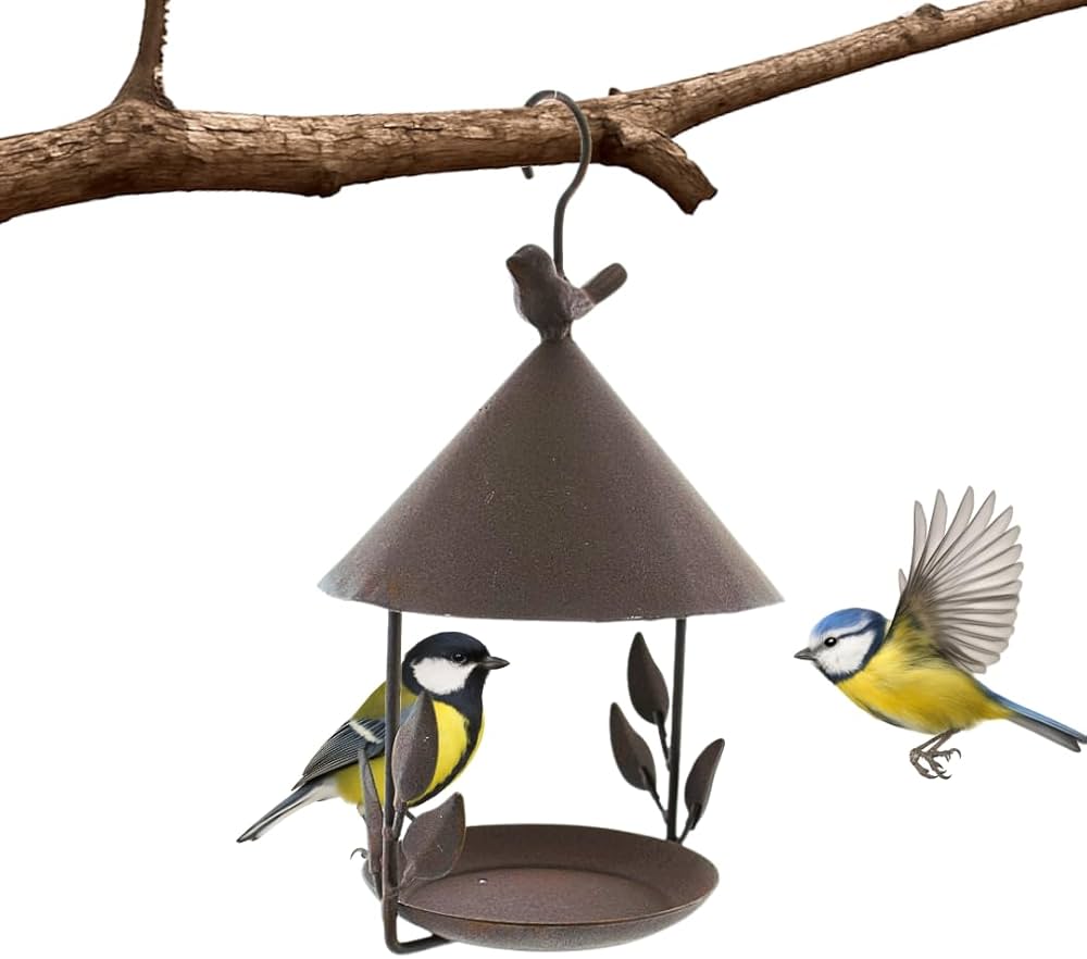 Amazon.co.jp: 【庭に小鳥を招くバードフィーダー】アンティーク調