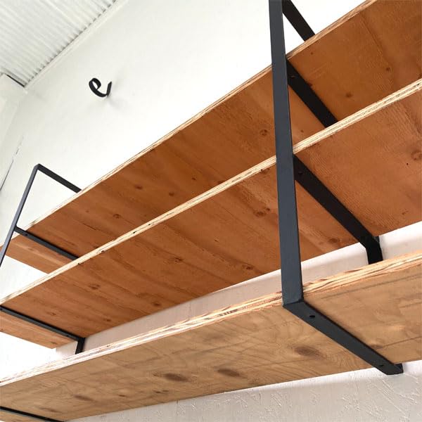 Amazon | 【2個セット】アイアン フレームブラケット 棚受け ラック