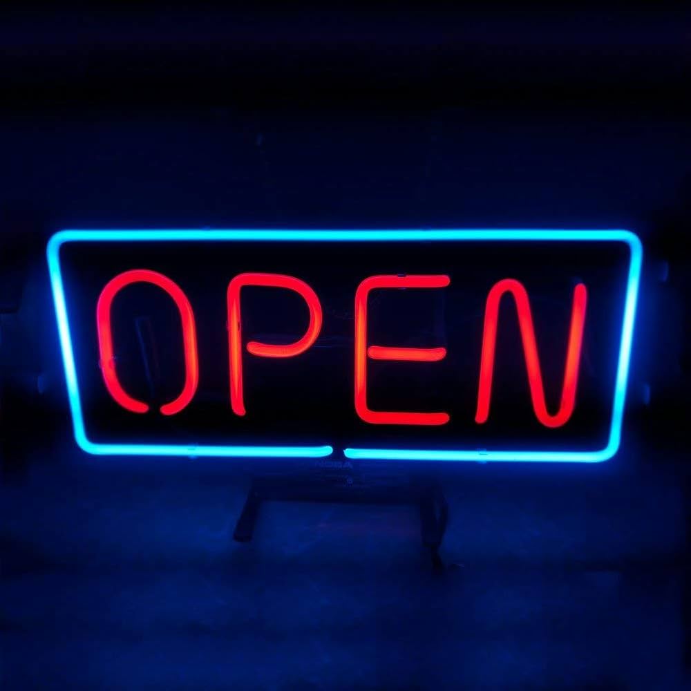 Amazon | 【OPEN* 開いた】ネオン看板 ネオン管 NEON SIGNs ネオン