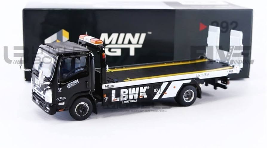 Amazon | MINI GT 1/64 Isuzu Nシリーズ (ELF) 車両積載車 LBWK