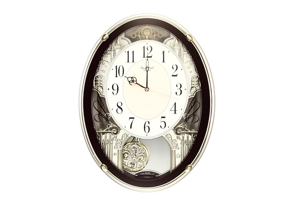 Amazon.co.jp: リズム(RHYTHM) 掛け時計 電波時計 からくり時計 18曲