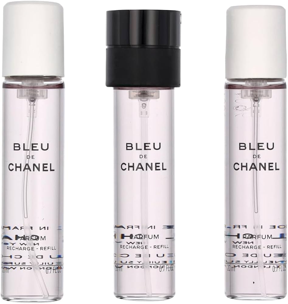 Amazon.com : CHANEL Bleu Parfum Twist & Spray 3 Refills x 20ml