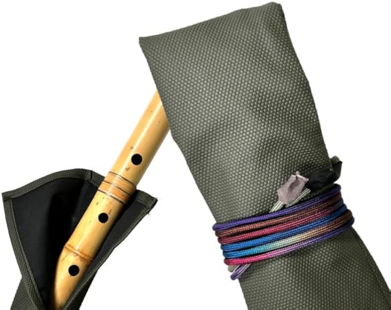 Amazon.co.jp: 尺八袋 小粋な尺八袋 08 丈夫で使いやすい合皮製 尺八