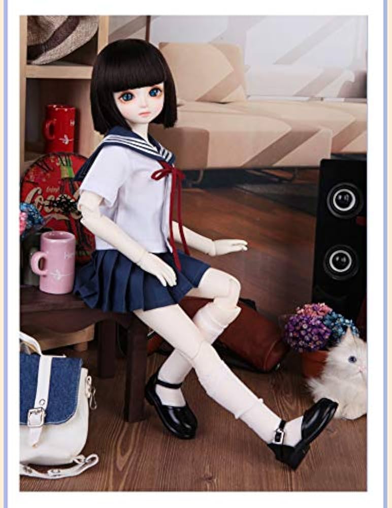 Amazon.co.jp: 人形メイド服 球体関節人形着せ替え ドール セーラー服