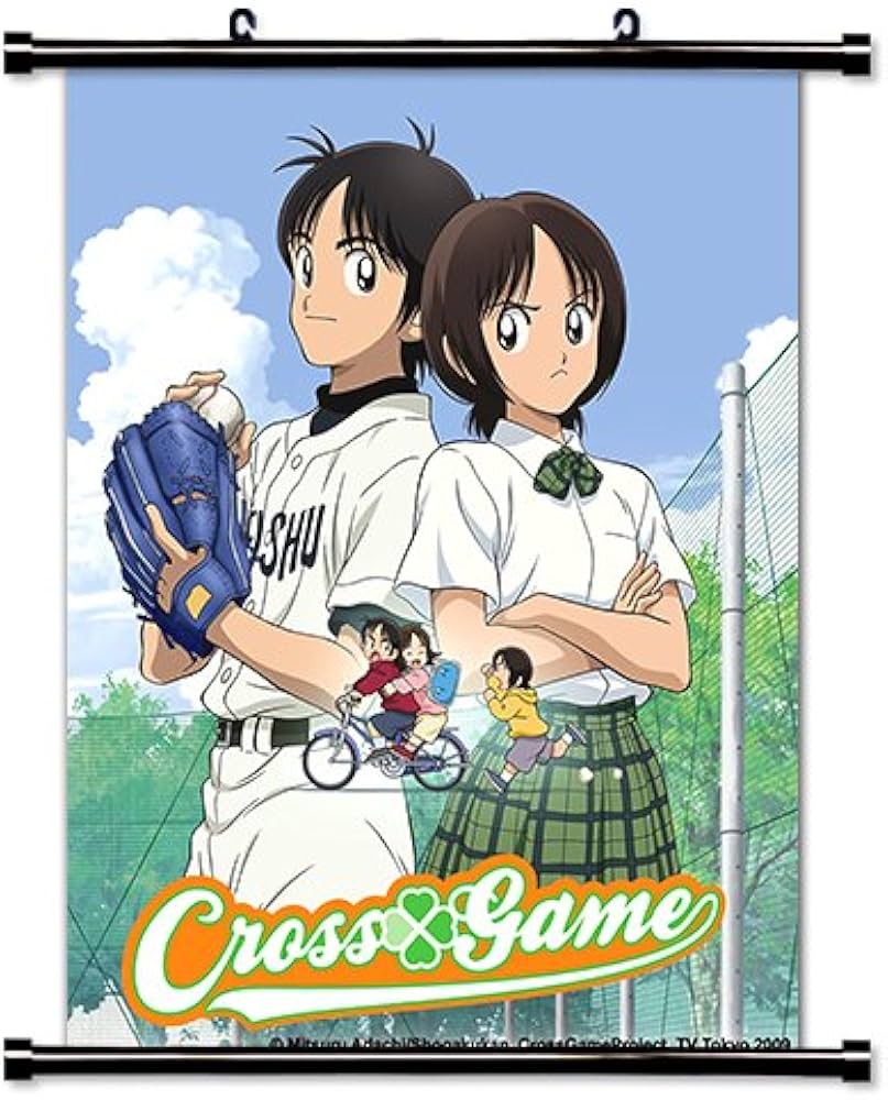 Amazon｜クロスゲーム アニメ 布製 壁掛けスクロールポスター (32x41