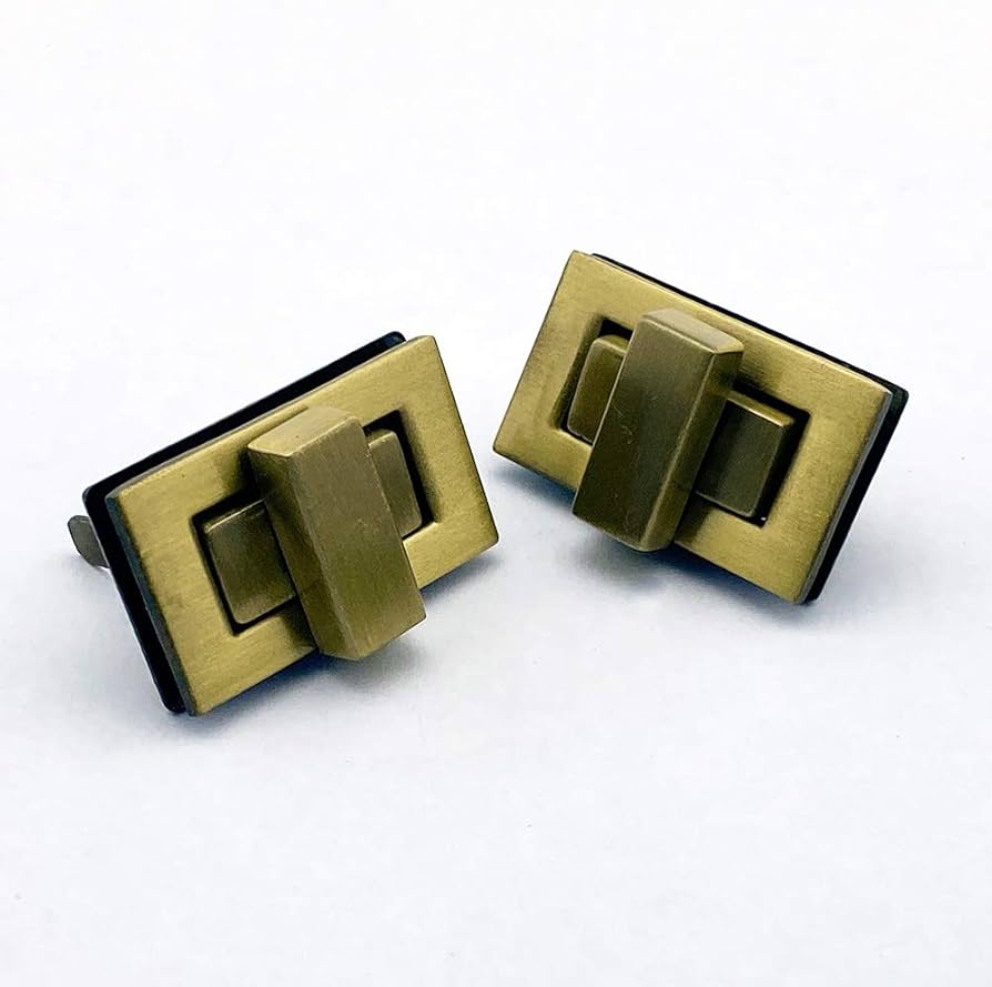 Amazon.co.jp: 【KAMONレザー】ヒネリ金具 アンティークゴールド 2組