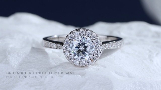 Amazon | [MomentWish] 指輪 レディース シルバー925 モアサナイト