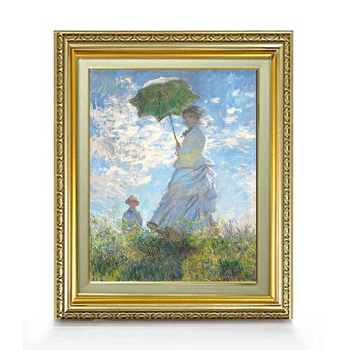 Amazon.co.jp: クロード・モネ 日傘を差す女 （左向き） F6 油絵直筆