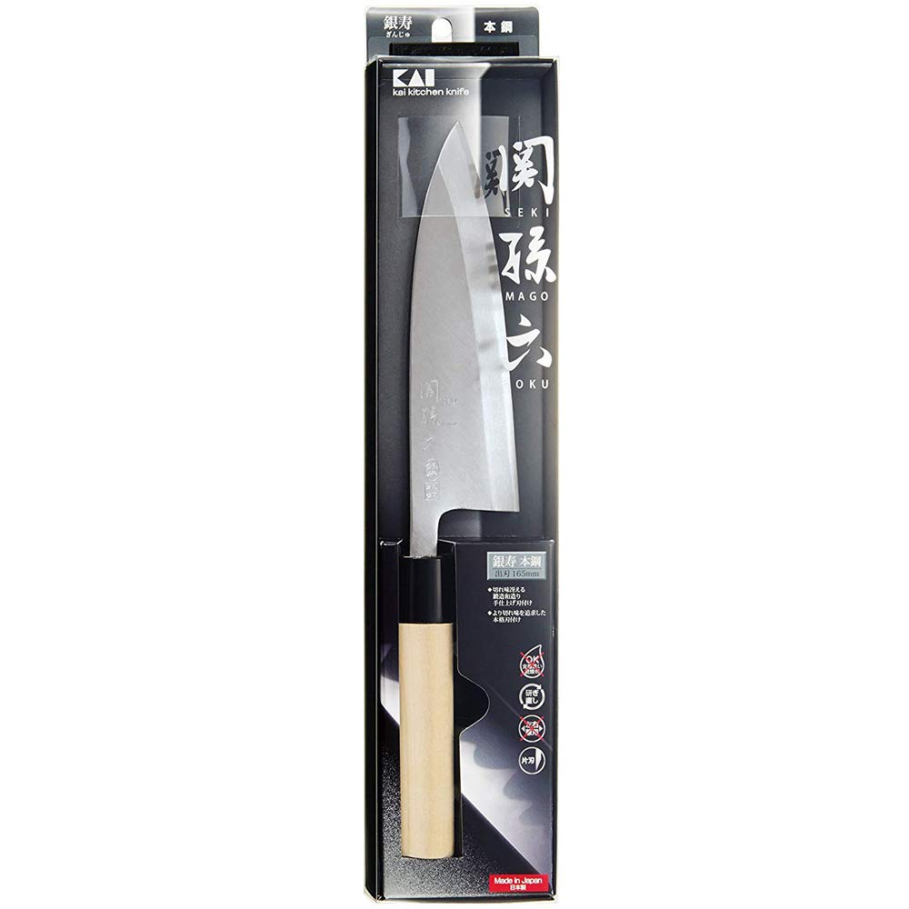 Amazon｜関孫六 銀寿 本鋼 和包丁 出刃 165mm AK-5204｜出刃包丁