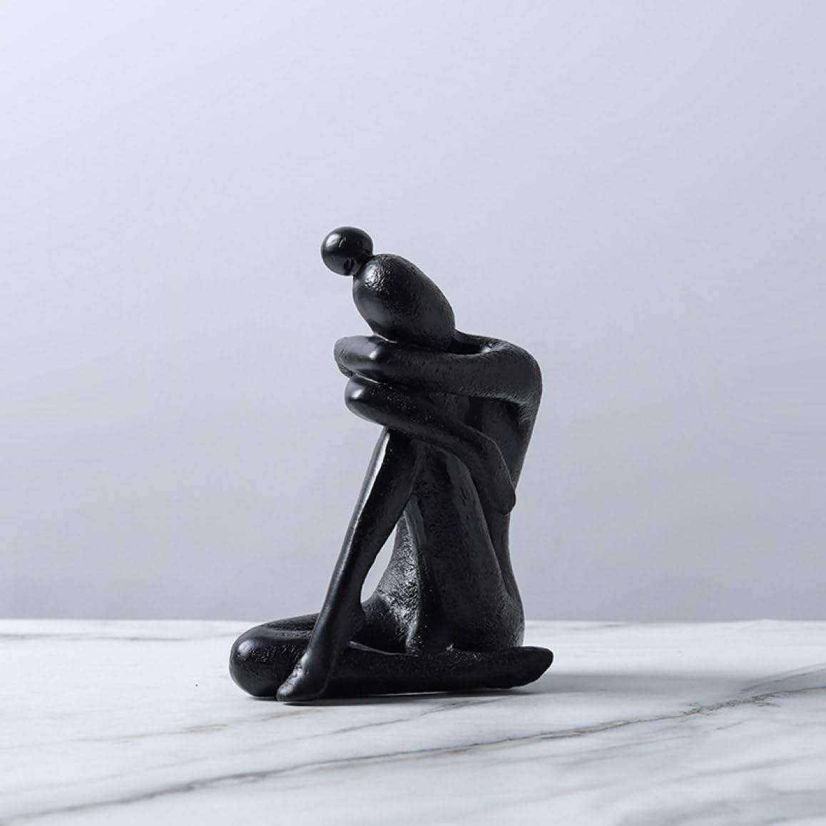 Amazon.co.jp: JAnjiaLxY 置物 オブジェ 座る人 人体 彫像 かわいい