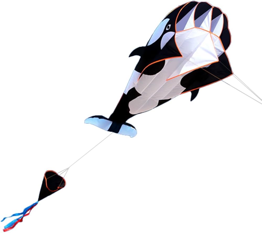 Amazon.co.jp: 凧 立体キラークジラ スカイカイト 軽量で丈夫 紙鳶 凧