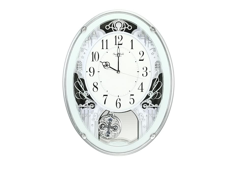 Amazon.co.jp: リズム(RHYTHM) 掛け時計 電波時計 アナログ スモール