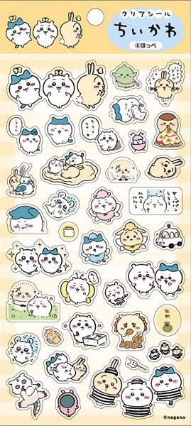 Amazon | エンスカイ ちいかわ クリアシール 6 ほっぺ 約175×90mm PET