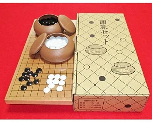 Amazon | （入門書）囲碁入門セット 19路・折碁盤 碁石 碁笥 （フル
