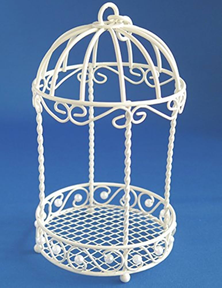 Amazon.co.jp: 鳥かご型ワイヤーフラワーベース【バードゲージ ガゼボ