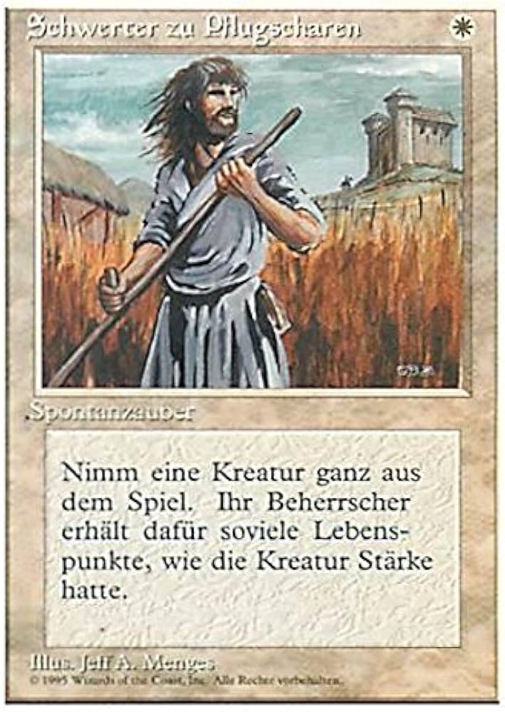 Amazon.co.jp: マジックザギャザリング MTG 白 ドイツ語版 剣を鍬に