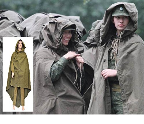 Amazon | 旧 ソビエト軍 コート ポンチョ マント サバゲー 装備