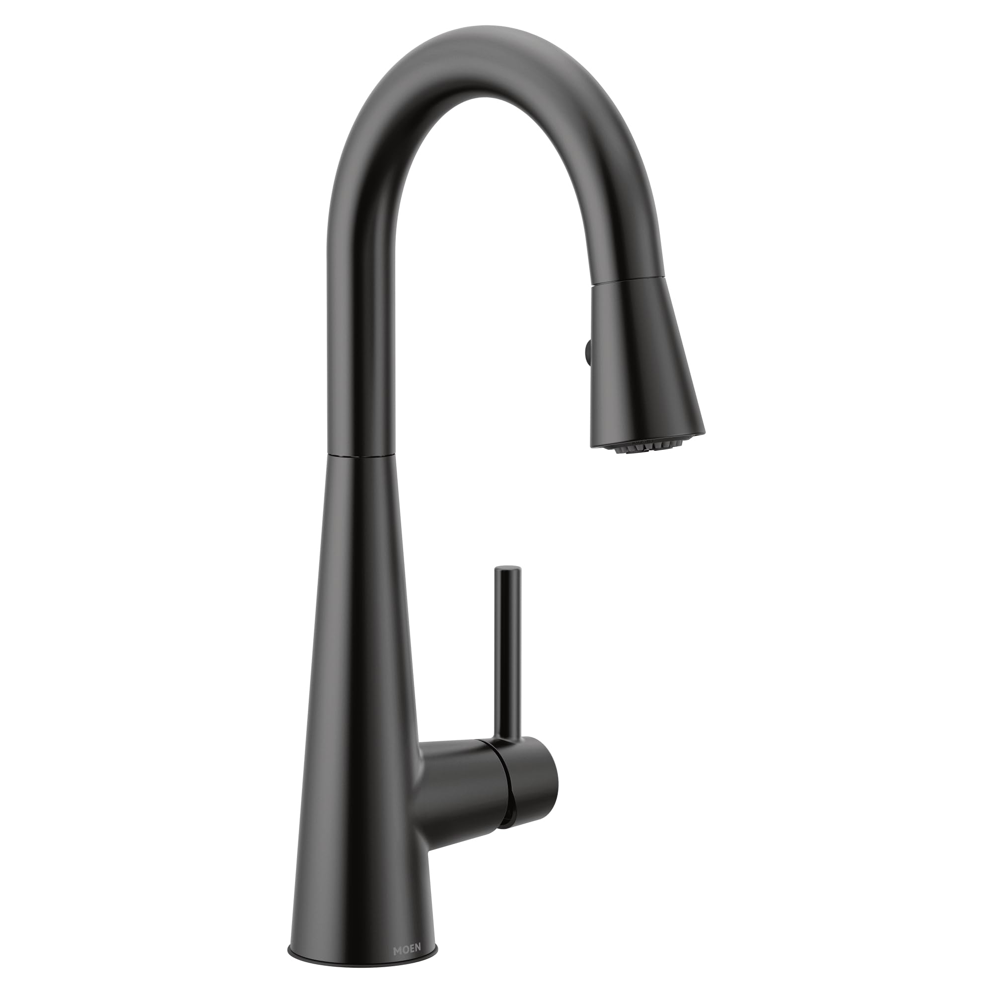 Moen 7664BL Sleek One-Handle High Arc Pulldown Modern Bar Faucet