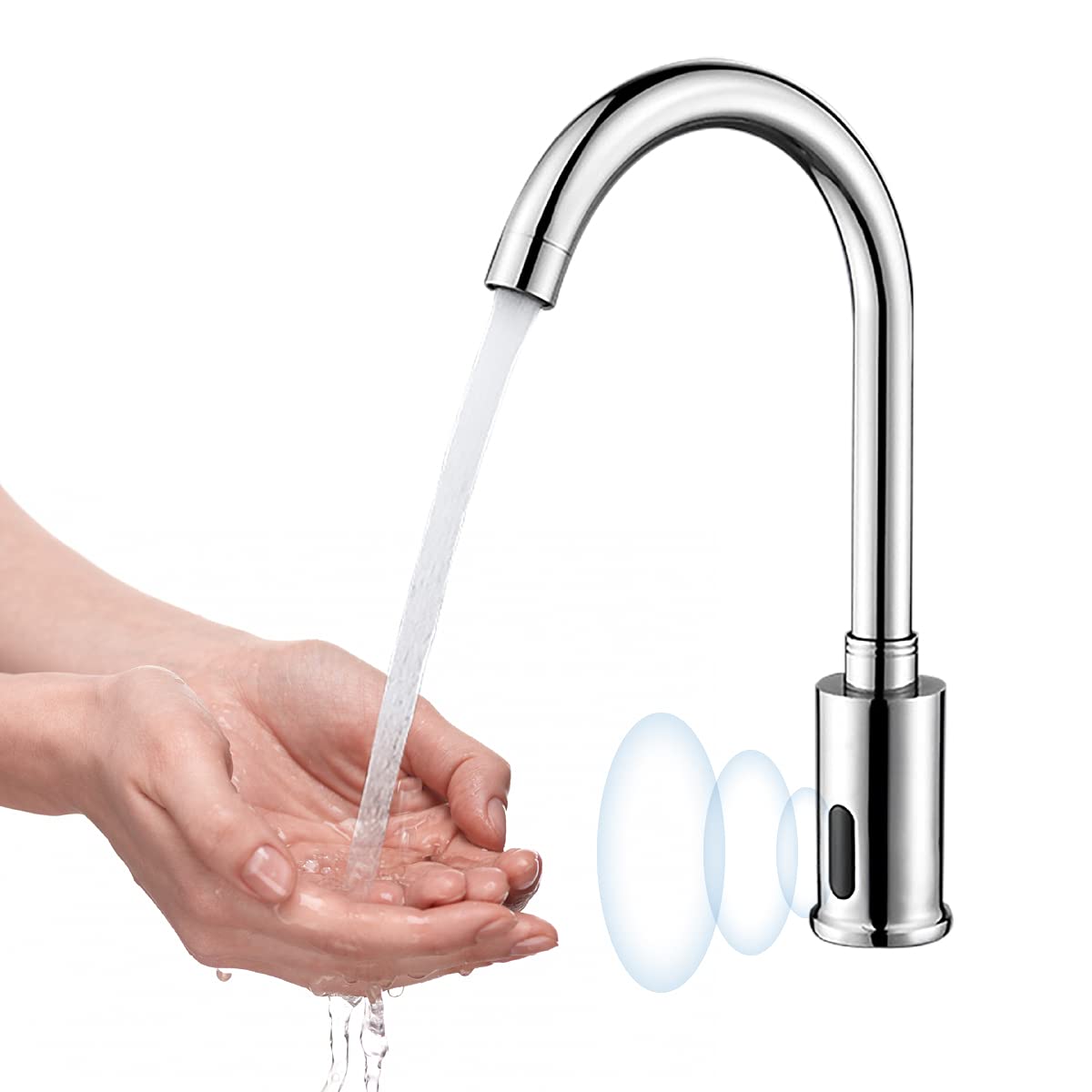 Amazon | 自動水栓 センサー水栓 単水栓 自動蛇口 洗面所 浴室 トイレ