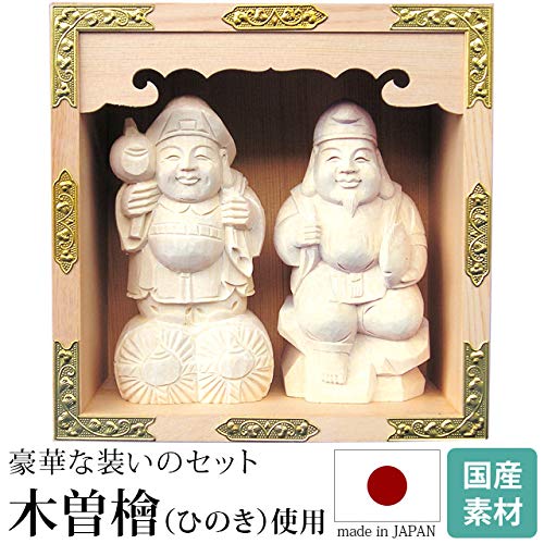 Amazon｜神棚の匠 大黒宮 恵比寿大黒天 木彫り 五合｜神棚 オンライン通販