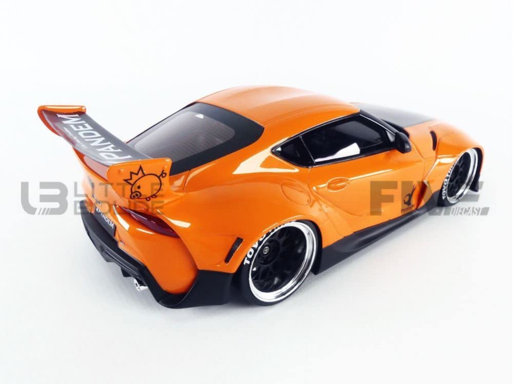Amazon | TOP SPEED 1/18 パンデム GR スープラ V1.0 オレンジ 完成品