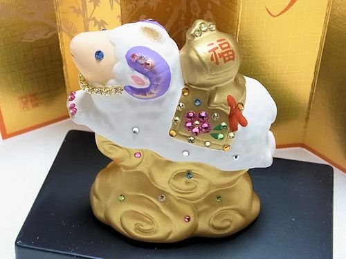 Amazon | 干支夢ひつじ 福槌 ジュエリー飾り 【未年の縁起干支飾り