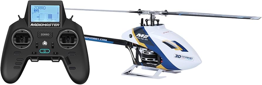 Amazon.com: OMPHOBBY M2 EVO MK2 Ready To Fly RC Helicopter Outdoor