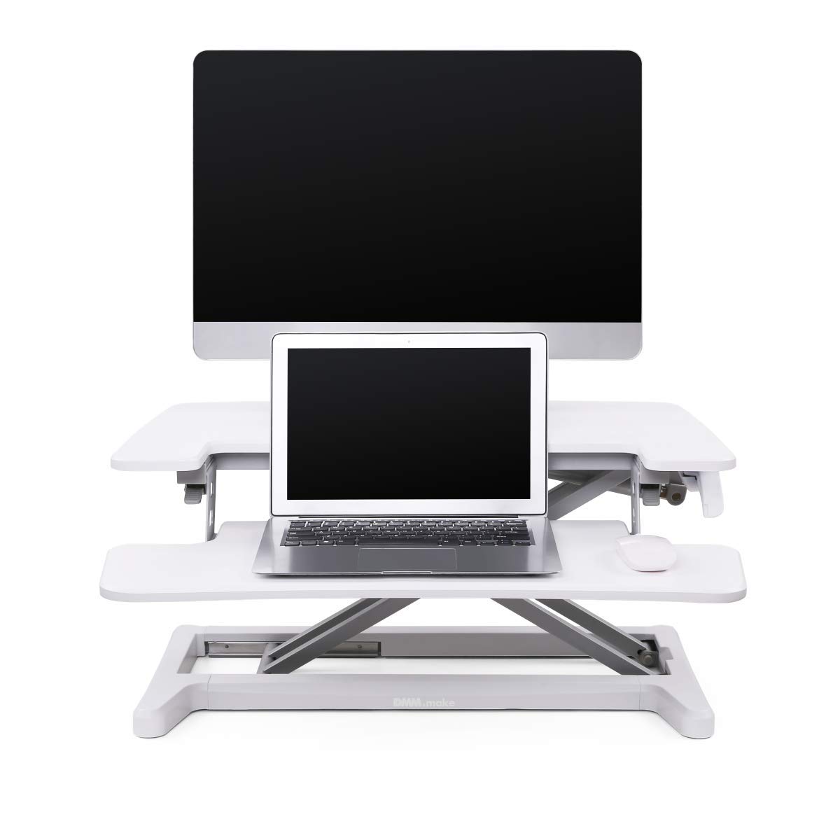 Amazon.co.jp：DMM.make 卓上昇降デスク デュアル720ホワイト DKS