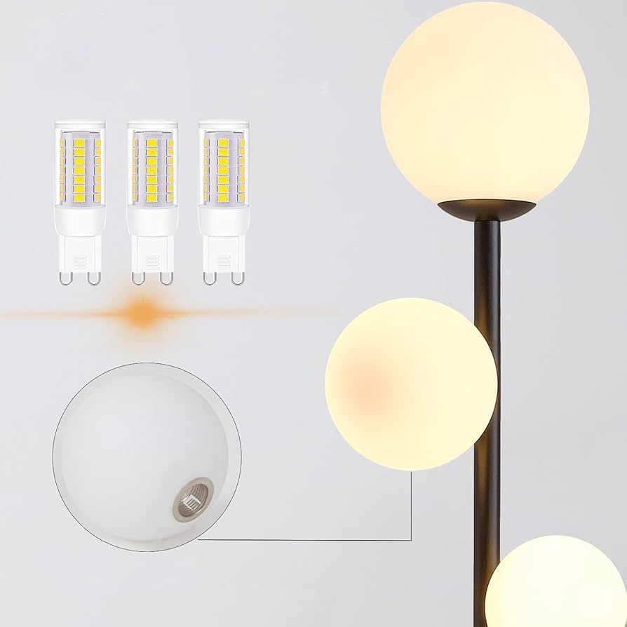 Amazon.co.jp : hofphd フロアランプ 3灯 丸型ガラスランプシェード