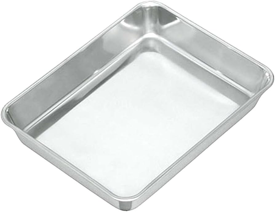 Amazon｜AG 18-8ステンレス 角バット 406x292xH65mm 8枚取｜バット