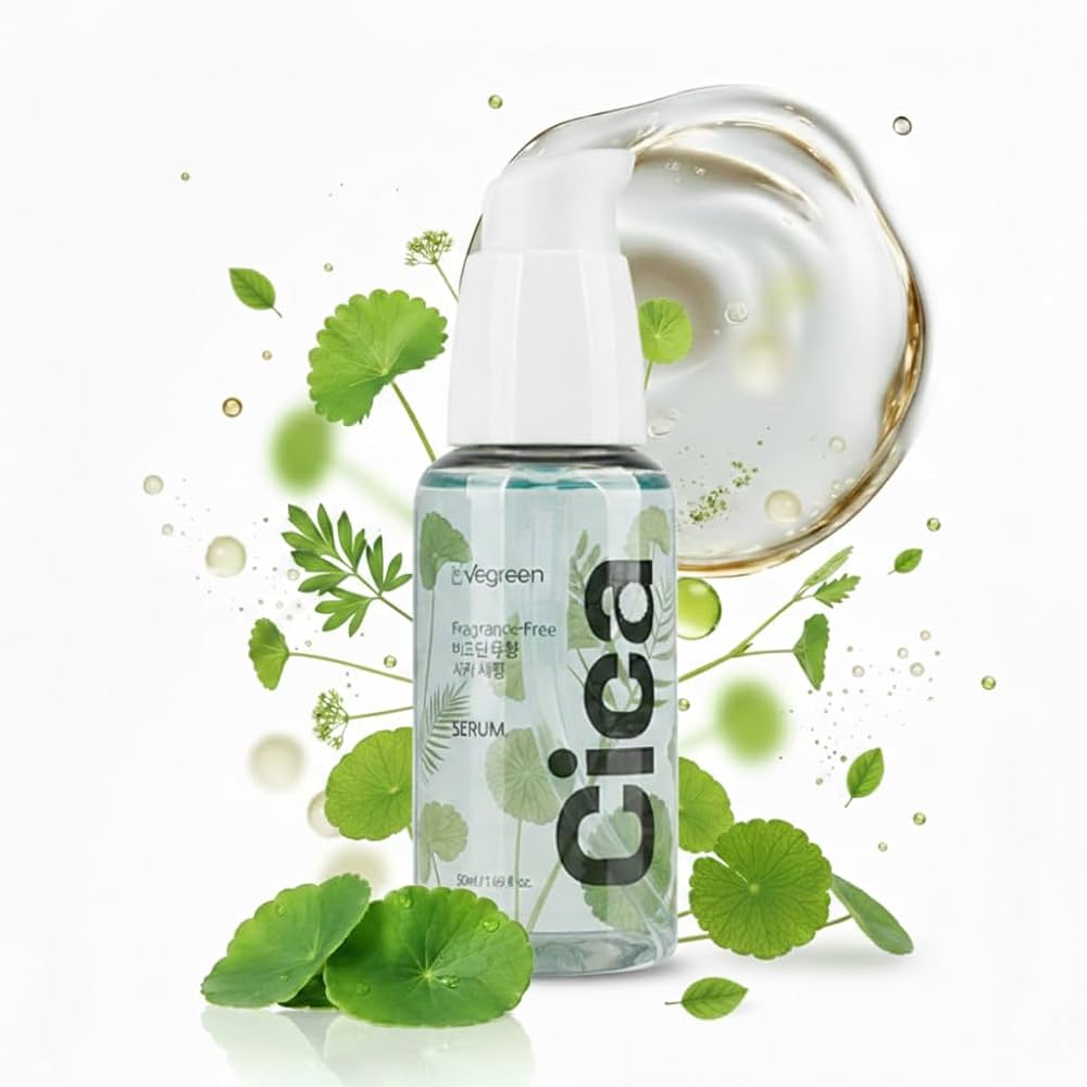 Amazon.com: VEGREEN Fragrance-Free Cica Serum | Centella Asiatica
