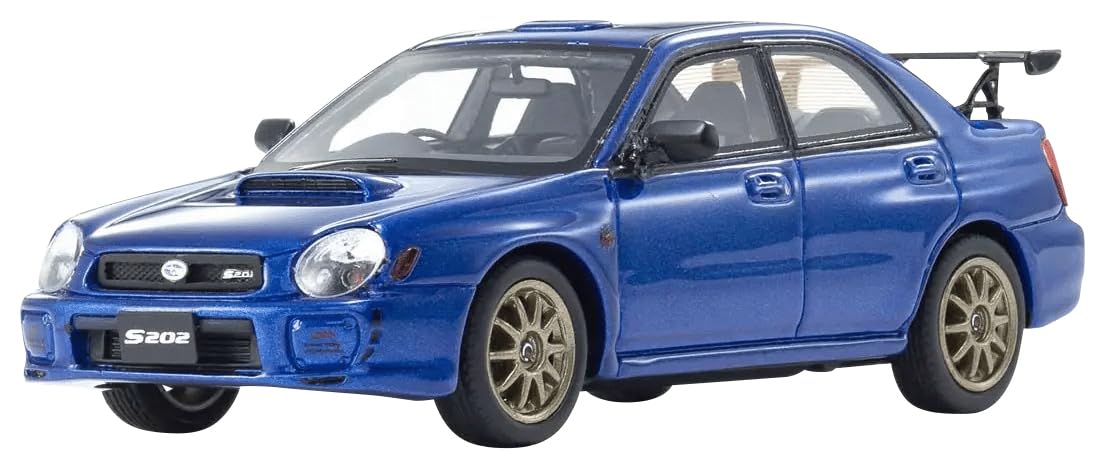 Amazon | 京商オリジナル 1/43 スバル インプレッサ S202 ブルー 完成