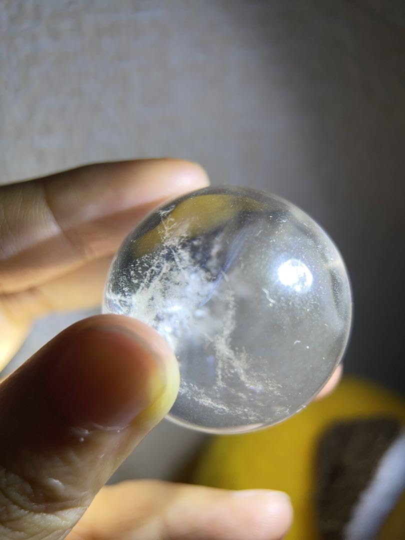 Amazon.co.jp: ブラジル産 超稀少 青光 パワーストーン スフィア丸玉