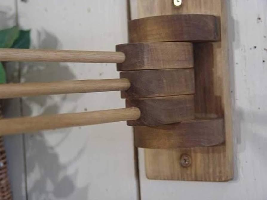 Amazon｜ふきんかけ 3本タイプ w8d33h16cm アンティークブラウン