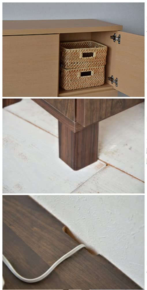 Amazon｜プッシュ式扉マルチキャビネット3列2段 カウンター下 収納