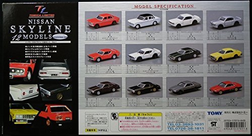 Tomica Limited NISSAN SKYLINE 12MODELS vol.1 Model Car Tomy Japan