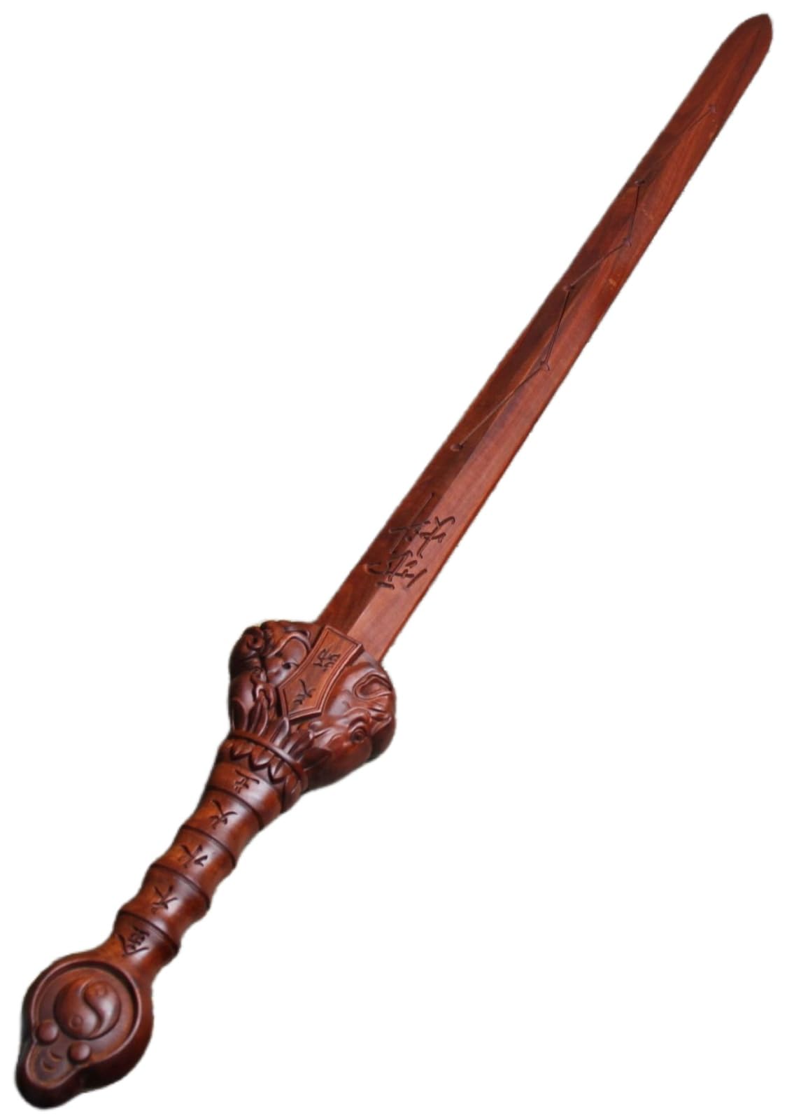 Amazon.co.jp: GriMei 桃木剣 風水剣 法剣 天師の剣 七星剣 木刀 木剣