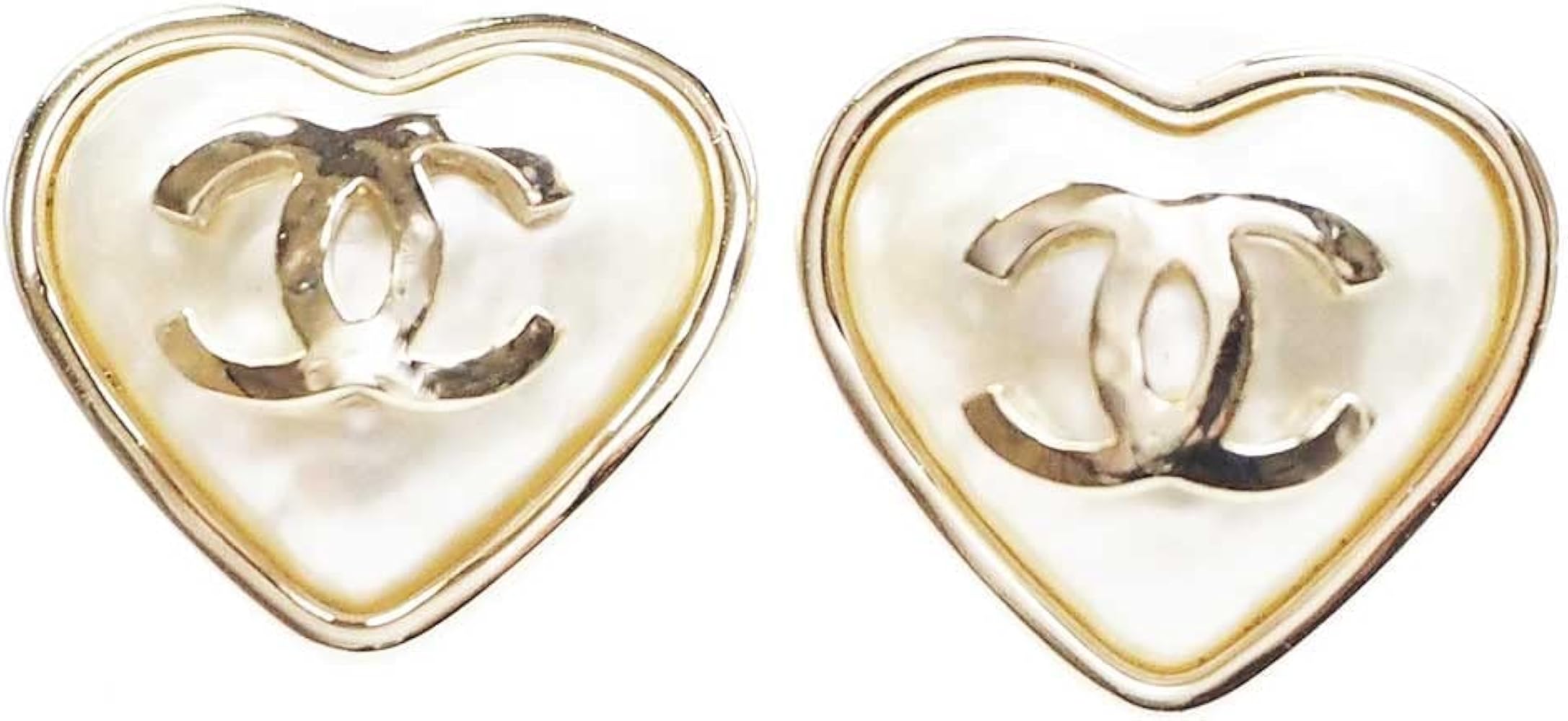 Amazon.co.jp: [シャネル]CHANEL ハート型トップCCピアス AB7530