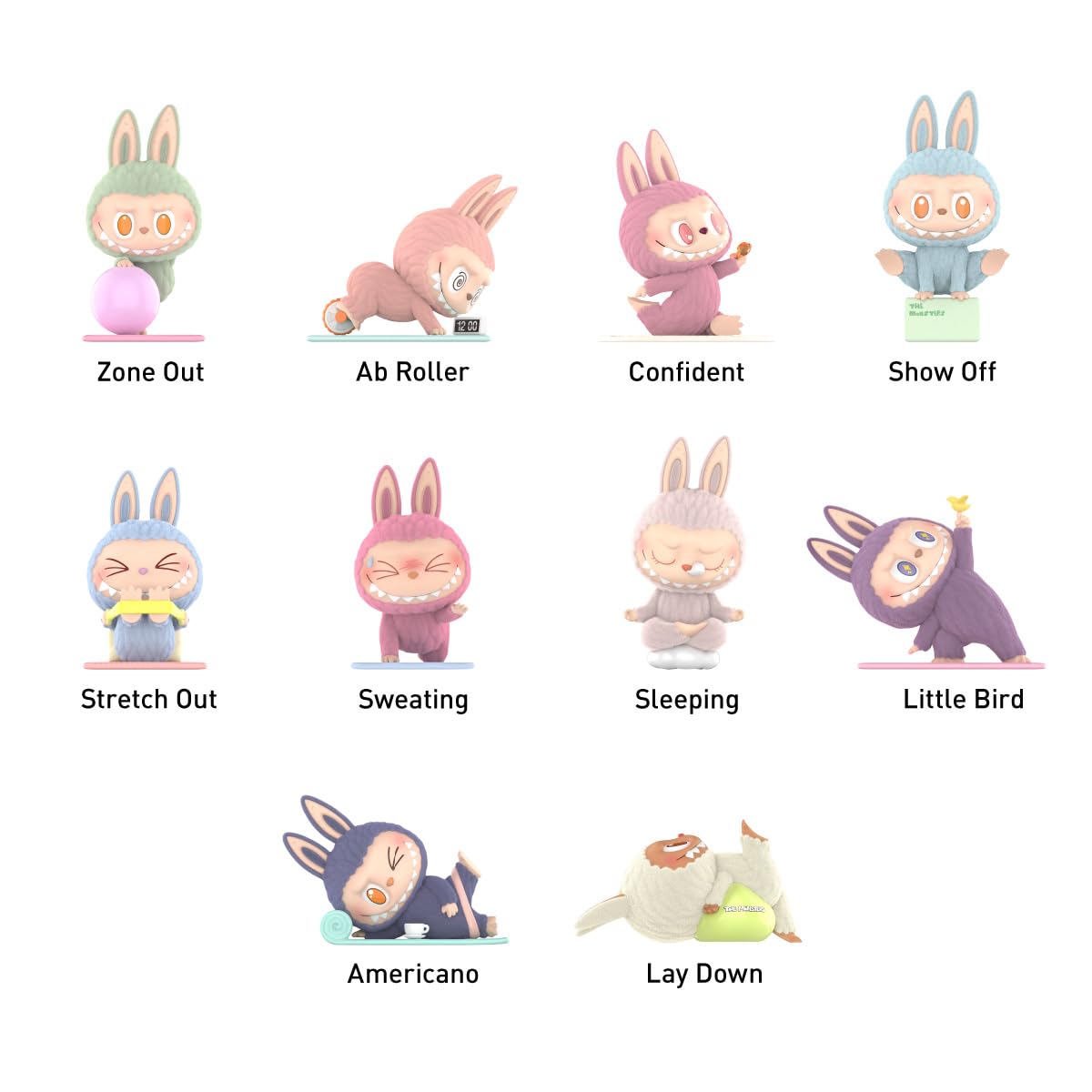 Amazon | POP MART THE MONSTERS Lazy Yogaシリーズ【アソートボックス