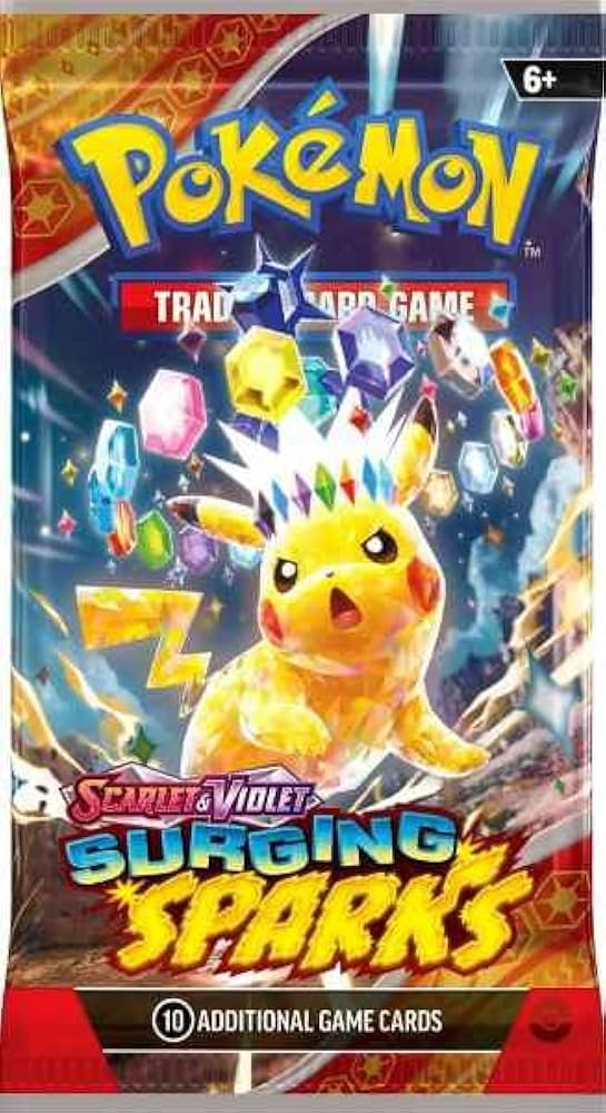 Amazon.com: Pokemon TCG Surging Spark – Single Booster Pack – Pack