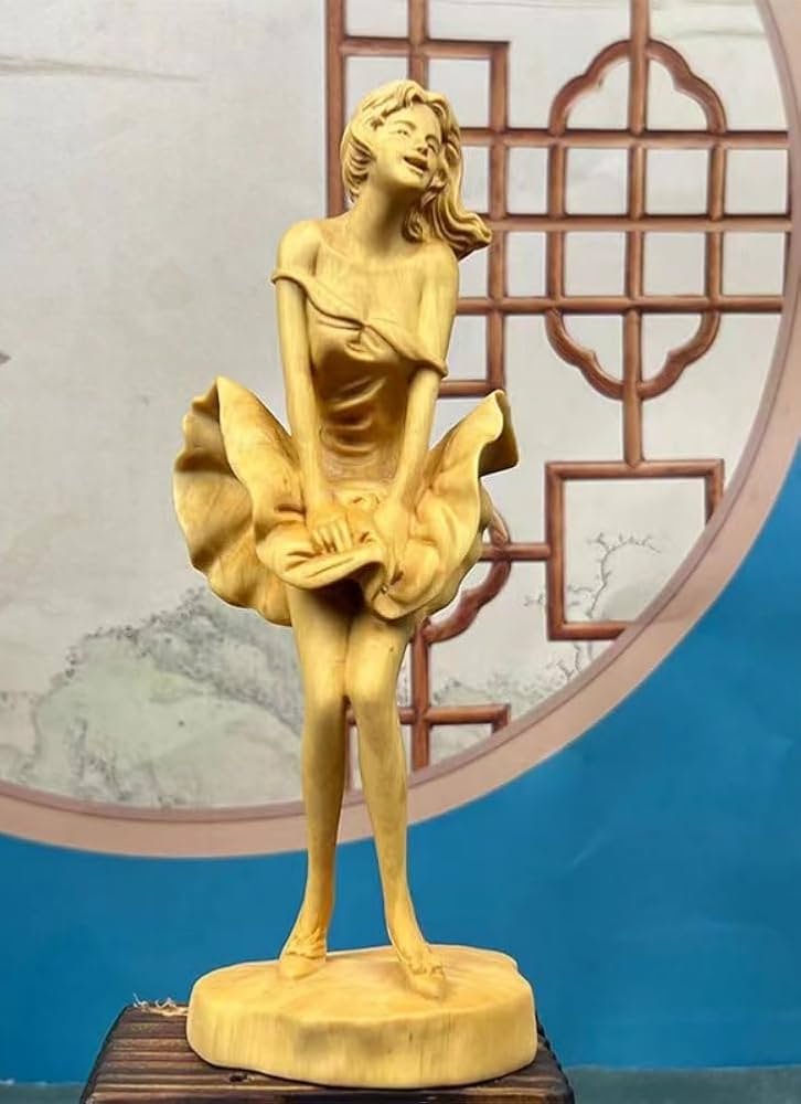 Amazon.co.jp: Lake key 女性像 美少女像 木製 伝統美術品 フィギュア