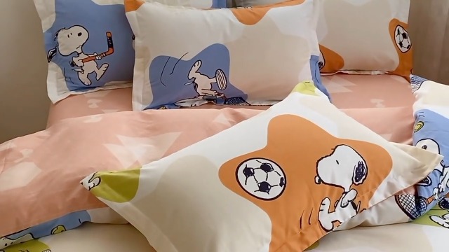 Amazon｜スヌーピー 布団カバー 4点セット セミダブル オールシーズン