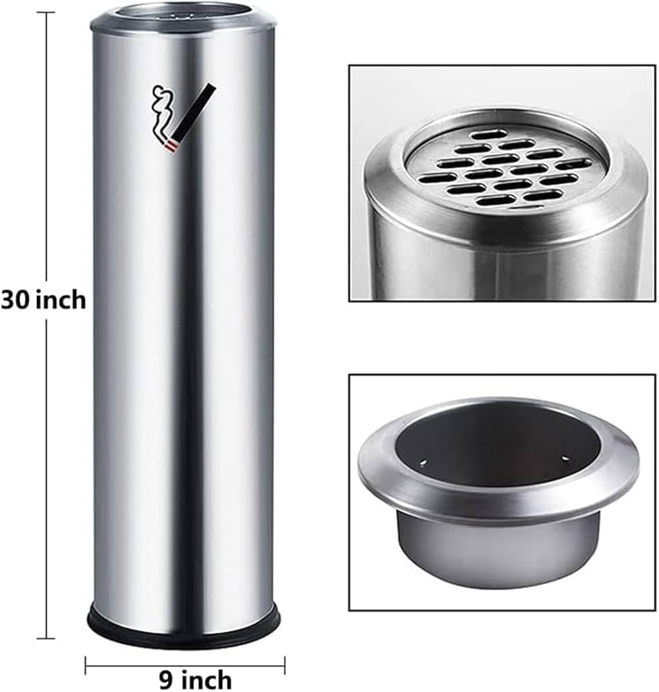 Amazon.co.jp: ESGT スタンド灰皿 アウトドア パティオ用 背の高い外側