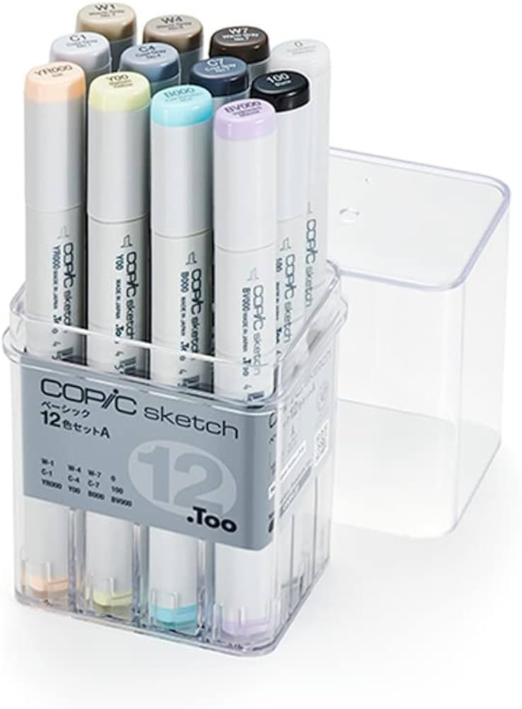 Amazon.co.jp: コピック(COPIC) Tooスケッチ ベーシック 12色セット A