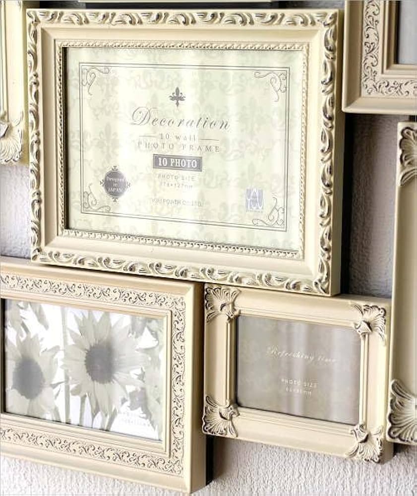 Amazon.co.jp: フォトフレーム 壁掛け 多面 おしゃれ アンティーク