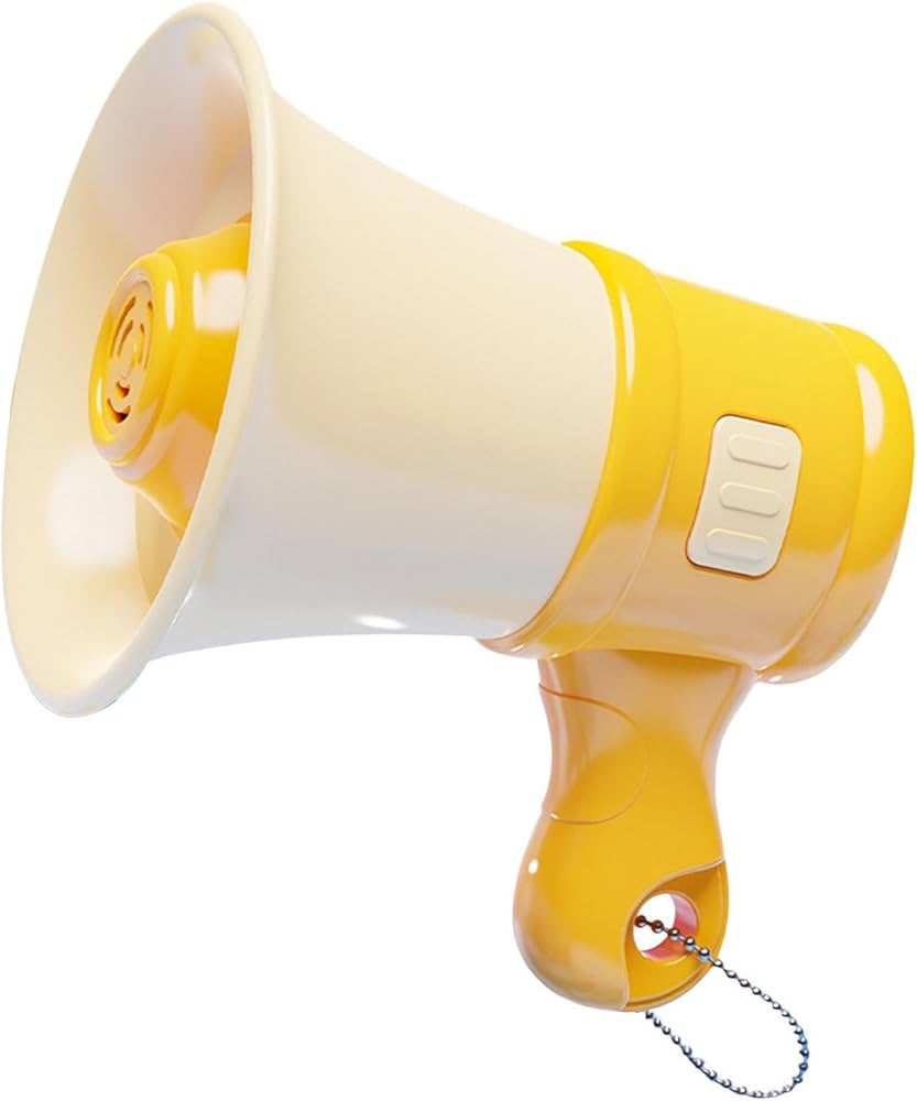 Amazon.co.jp: Generic チェーンキーチェーン付きメガホンおもちゃ