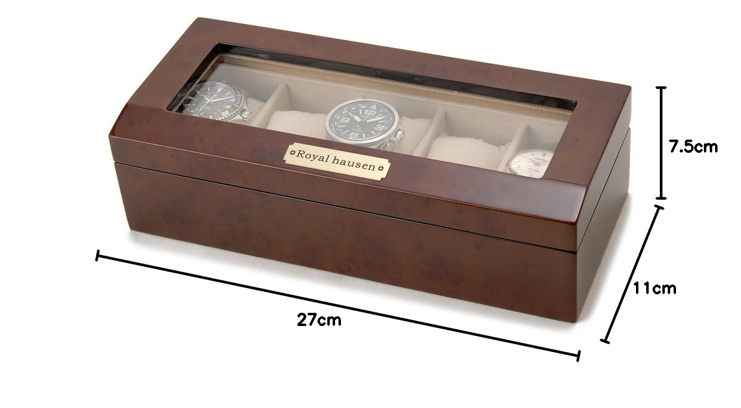 Amazon.co.jp: ロイヤルハウゼン Royal hausen 時計収納ケース 腕時計