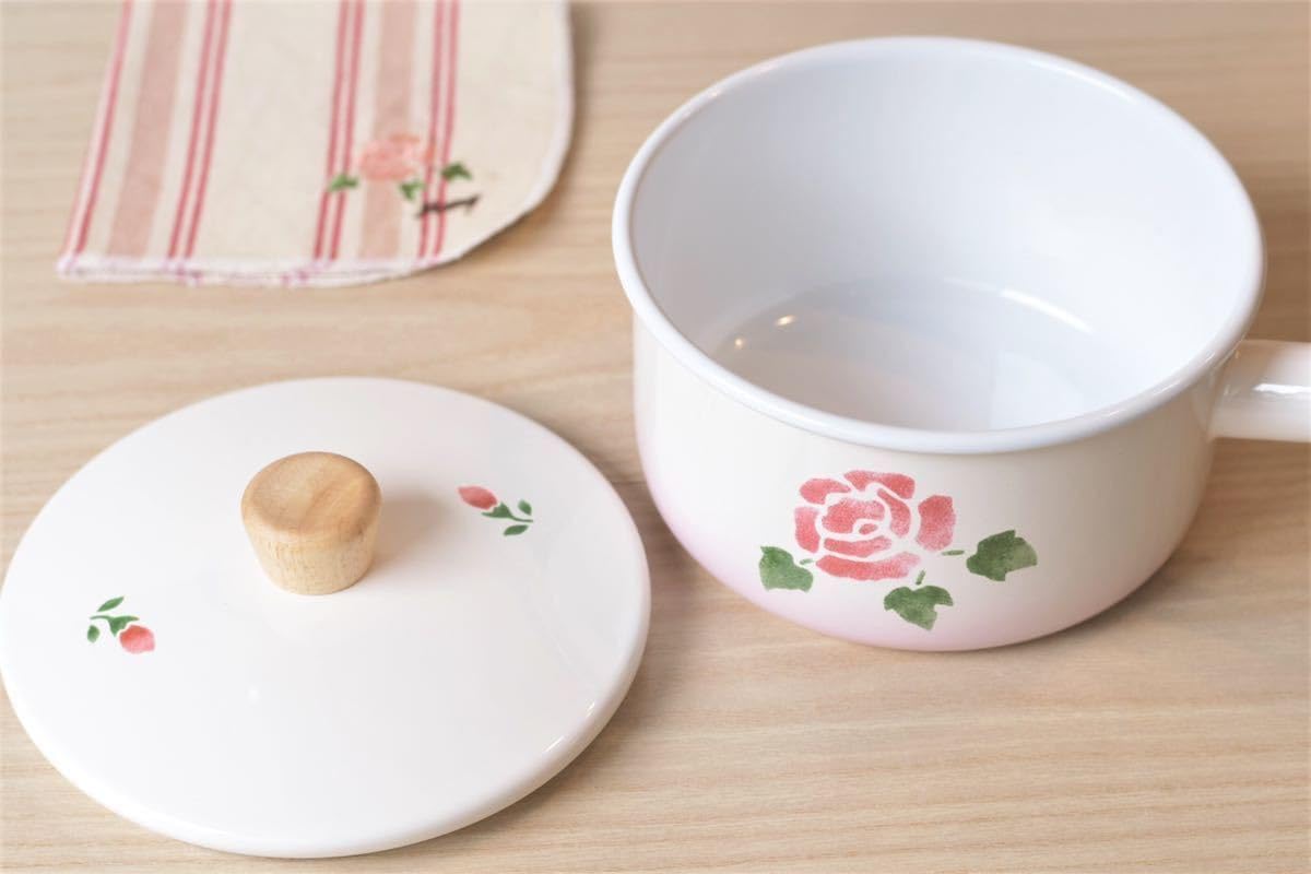 Amazon.co.jp: マニーローズ ホーロー 16cm スープパン 片手鍋 調理