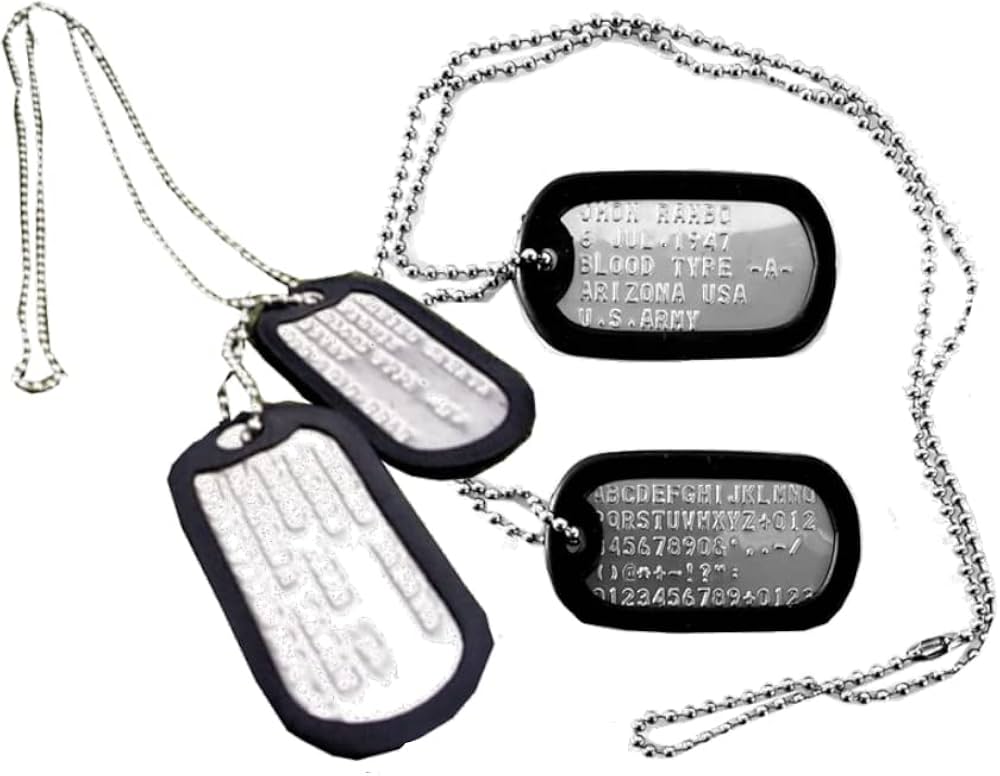 Amazon.co.jp: 米軍実物DOG-TAG ドッグタグをあなたのオリジナル打刻で